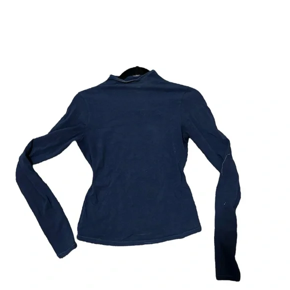 Skims Cotton Jersey Mock Neck Long Sleeve Top - Picture 2 of 6